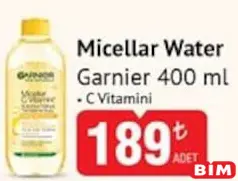GARNİER MİCELLAR MAKYAJ TEMİZLEME SUYU 400 ML fiyat ve kampanya bilgisi